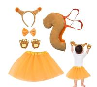 Costume Da Ragazza Scoiattolo - Per Cosplay Di Halloween,Vestito per Cosplay e Gioco di Ruolo per Bambini - Per Natale Pasqua Carnevale Scuola Rappresentazioni Compleanno Servizio Fotografico