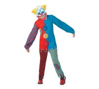 Costume Da Ragazzo Da Joker Clown Spaventoso Colorato Per Halloween
