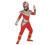 Costume da Ranger rosso per ragazze, costume ufficiale Power Rangers Cosmic Fury con cintura, taglia bambini (10-12)