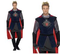 Costume Da Re Artù Per Adulti Deluxe Medievale Cavaliere Abbigliamento Storico N