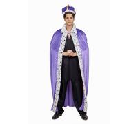Costume Da Reale Con Mantello E Corona Per Adulti | Taglia Unica