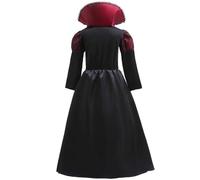 Costume da regina dei vampiri, abito medievale reale, vestito per donne e ragazze con collana, vestito retrò da vampiro per feste, cosplay, eventi a tema e celebrazioni gotiche