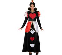 Costume da regina di cuori classico da donna per Donna Funidelia
