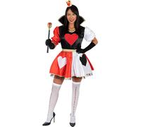 Costume da regina di cuori da donna per Donna Funidelia