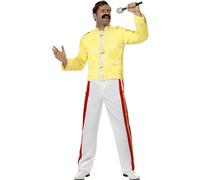 Costume Da Regina Freddie Mercury Anni '80 Leggenda Del Rock Per Adulti Uomo