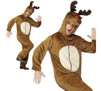 Costume Da Renna Deluxe Per Adulti Rudolph Plush Natale Elegante M L