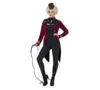 Costume Da Ringmaster Spettacolo Circense Abito Elegante Nuovo UK 8-18
