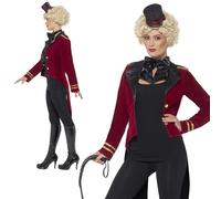 Costume Da Ringmaster Spettacolo Circense Abito Elegante Nuovo UK 8-18
