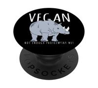 Costume da rinoceronte - Vegan Non Abbastanza Proteine? PopSockets PopGrip Adesivo