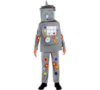 Costume Da Robot Per Bambini - Tuta Da Robot, Tunica E Copricapo