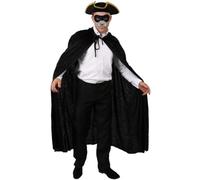 Costume da roditore per adulti, mantello nero, cappello tricorno, naso e maschera per occhi da topo, libro di fiabe, costume per feste teatrali World Book Day Halloween ed eventi a tema