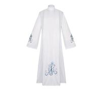 Costume da sacerdote da uomo, con stampa floreale, lunghezza intera