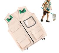 Costume da safari per bambini piccoli, gilet cargo e cappotto, costume da safari esploratore, per escursioni, attività all'aperto, campeggio, pesca, parchi e giardini ed esplorazione selvatica