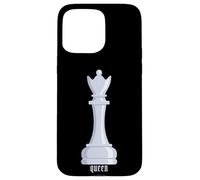 Costume da scacchi Regina Bianca Custodia per iPhone 15 Pro Max