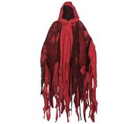 Costume da Scheletro con Mantello e Maschera per Halloween e Escape Room Abito per Role Play Party a Tema Horror con Accessori Mystery