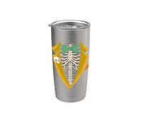 Costume da scheletro da smoking con gabbia toracica, per Halloween, per ragazzi e uomini Bicchiere termico in acciaio inox doppia parete
