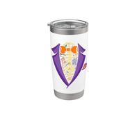 Costume da scheletro da smoking con gabbia toracica, per Halloween, per ragazzi e uomini Bicchiere termico in acciaio inox doppia parete
