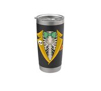 Costume da scheletro da smoking con gabbia toracica, per Halloween, per ragazzi e uomini Bicchiere termico in acciaio inox doppia parete