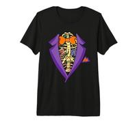 Costume da Scheletro da Smoking con Gabbia Toracica, per Halloween, per Ragazzi e Uomini Maglietta Premium