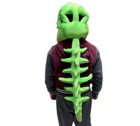 Costume Da Scheletro Di Dinosauro - Abito In Peluche Da 116 Cm, Design In Cotone PP, Effetto Sonoro Indossabile | Abito Cosplay Realistico, Abbigliamento A Tema Per Eventi Teatrali, Carnevali,