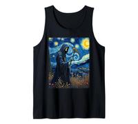 Costume da Scheletro Gotico di Van Gogh Triste Mietitore, Canotta