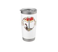 Costume da scheletro smoking gabbia toracica costume di Halloween macabro divertente Bicchiere termico in acciaio inox doppia parete
