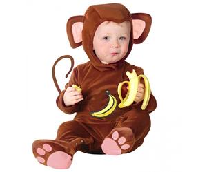 Costume da Scimmietta in Peluche per Bambino Neonato, 1-2 Anni