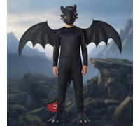 Costume da Sdentato Deluxe per Bambini, Costume da Drago Completo, Comodo e Dettagliato con Design di Dragon Trainer, Ideale per Feste in Maschera, Halloween, Carnevale e Giochi Creativi - Spedizione 