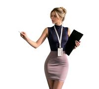 Costume da segretaria da donna, per cosplay, uniforme da ufficio, costume da segretaria da donna, per fotografia, Halloween, giochi di ruolo, feste per ragazze adulte