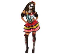 Costume Da Senorita Per Il Giorno Dei Morti Halloween Abito Elegante Da Donna