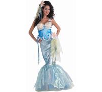 Costume Da Sirena Per Adulti Con Top In Corpetto X-Piccolo/Piccolo