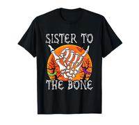 Costume da Sister To Bone per Halloween Moon Skeleton Hand Lover Maglietta