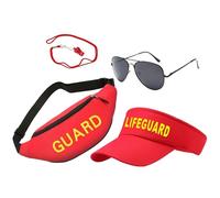 Costume da soccorritore - Uniformi di salvataggio, vestito in stile film | Kit Cosplay Lifesaver con visiera solare per il piacere della festa di Halloween, abbigliamento per raduno a tema, perso