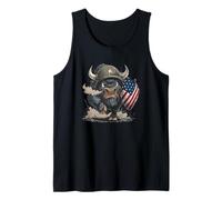 Costume da Soldato Big Bison per Gli Amanti dei Colori e degli Scudi USA Canotta