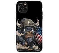 Costume da soldato Big Bison per gli amanti dei colori e degli scudi USA Custodia per iPhone 11 Pro Max