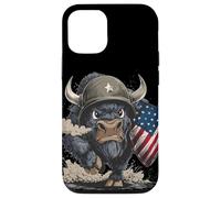 Costume da soldato Big Bison per gli amanti dei colori e degli scudi USA Custodia per iPhone 12/12 Pro
