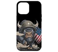 Costume da soldato Big Bison per gli amanti dei colori e degli scudi USA Custodia per iPhone 12 Pro Max
