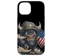 Costume da soldato Big Bison per gli amanti dei colori e degli scudi USA Custodia per iPhone 14