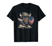 Costume da Soldato Big Bison per Gli Amanti dei Colori e degli Scudi USA Maglietta