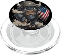 Costume da soldato Big Bison per gli amanti dei colori e degli scudi USA PopSockets PopGrip per MagSafe