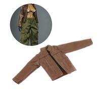 Costume da soldato in miniatura con giacca da motociclista 1/12 per action