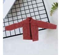 Costume da soldato in miniatura con giacca da motociclista 1/12 per action