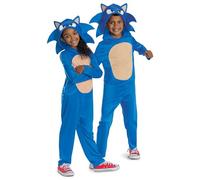 Costume da Sonic per bambini, licenza ufficiale Disguise, vestibilità comoda e design dettagliato, per età 7-8 anni, 4-6 anni, 3-4 anni