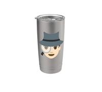 Costume da spia privata detective Bicchiere termico in acciaio inox doppia parete