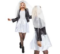 Costume Da Sposa Di Chucky Per Adulti Tiffany Abito Elegante Halloween