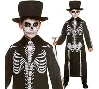 Costume Da Sposa Scheletro Per Bambini Giorno Dei Morti Halloween