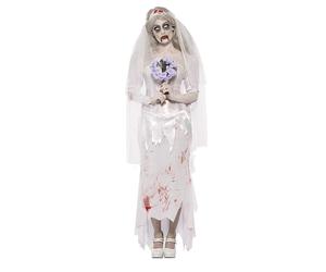 Costume Da Sposa Zombie Per Adulti Fino Alla Morte - Grande
