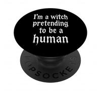 Costume da strega che finge di essere umano a basso costo PopSockets PopGrip Adesivo