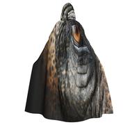 Costume da strega con occhio di elefante, costume horror per Halloween, con mantello con cappuccio, per uomo, perfetto per cosplay e feste