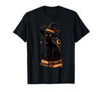 Costume da Strega con Pipistrelli e Libro degli incantesimi, per Halloween Maglietta